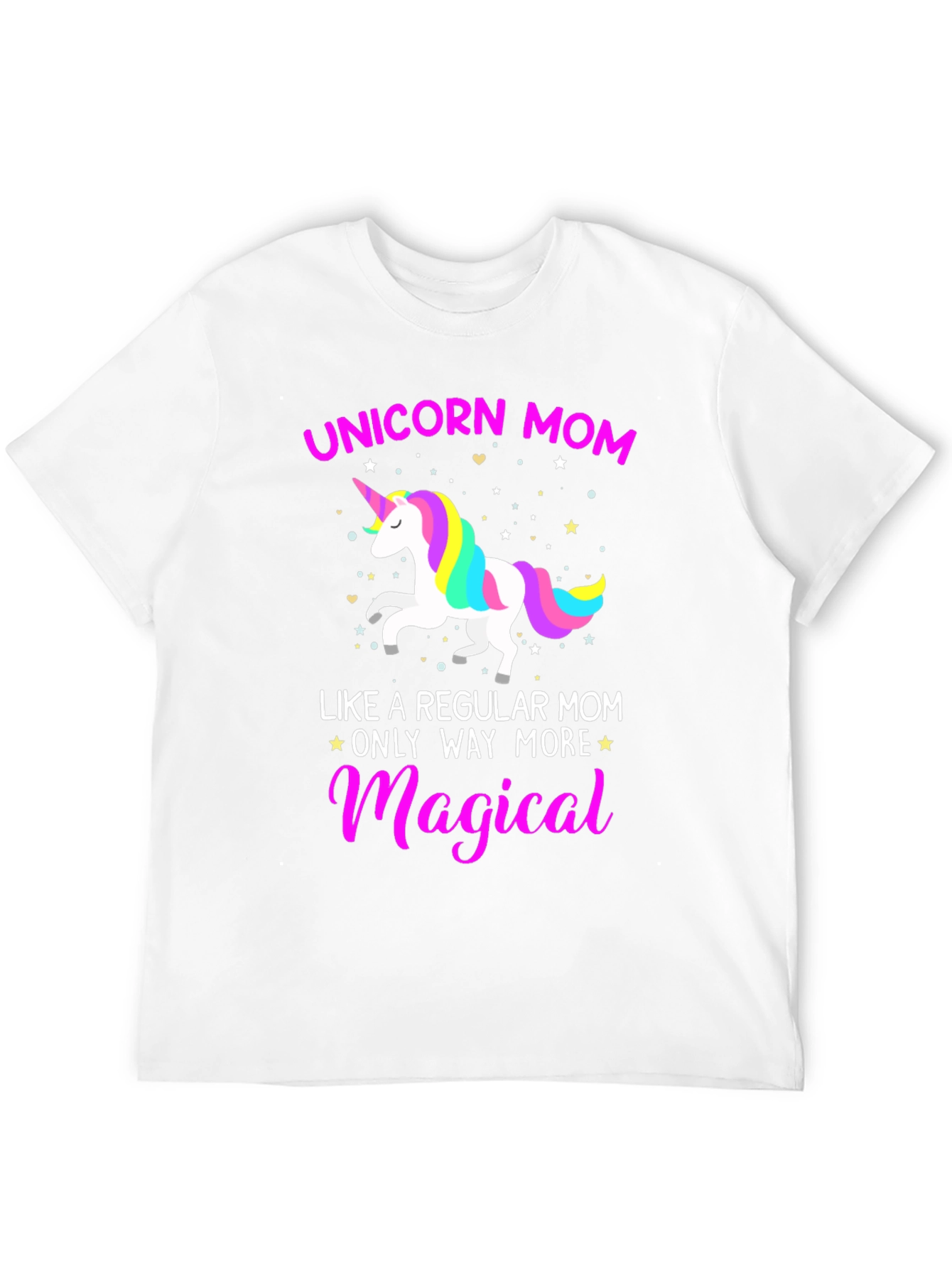 Black Unicorn Mom Magical Graphic Tee view 12
