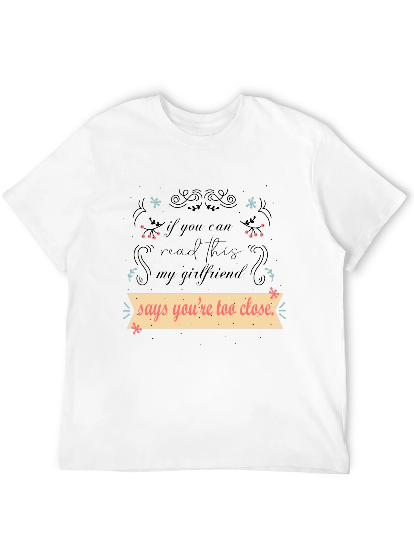 Black Funny Girlfriend Quote T-Shirt view 12