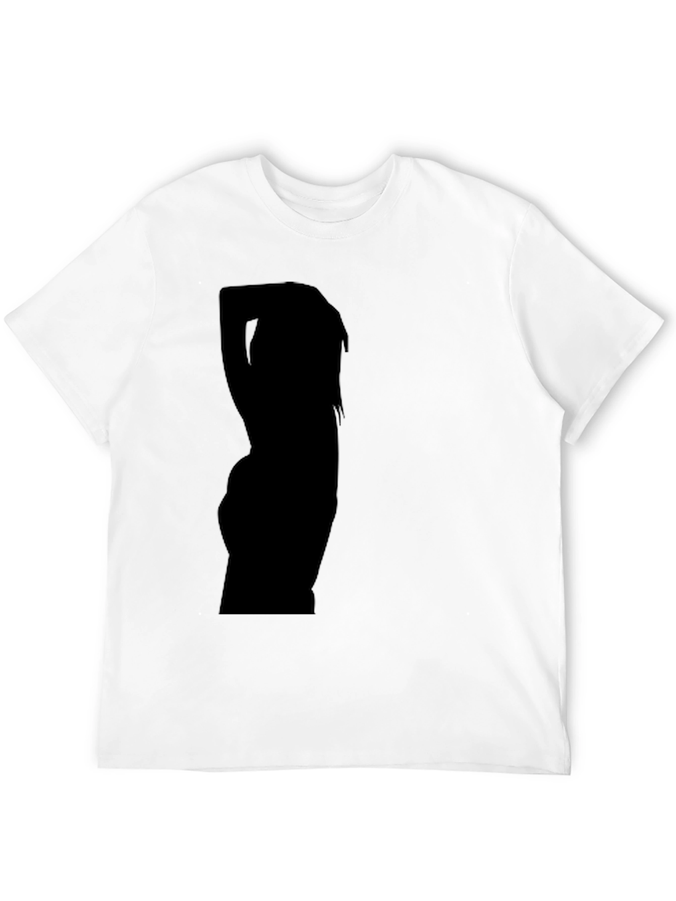 Black Men's Black Graphic Tee view 12