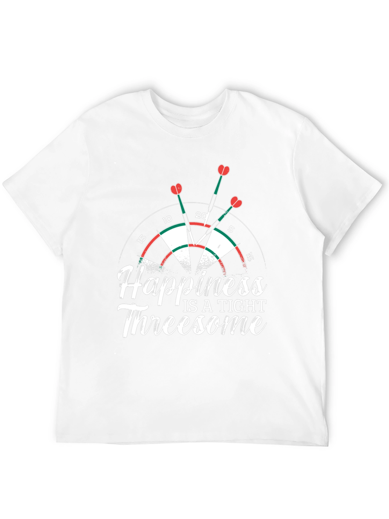 Black Happiness is a Tight Threesome Dart T-Shirt view 12