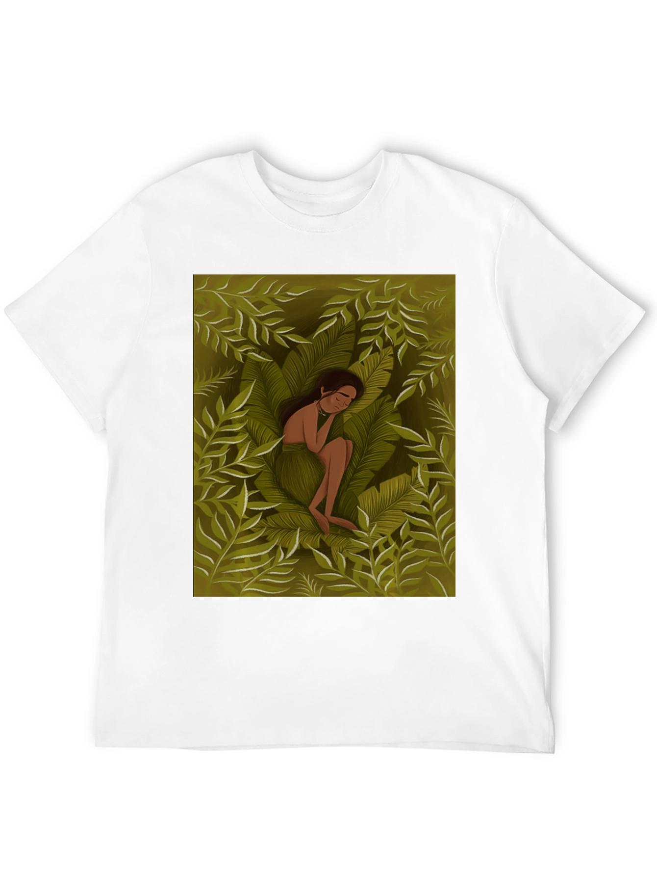Black Jungle Dream T-Shirt - Nature Inspired Graphic Tee view 12