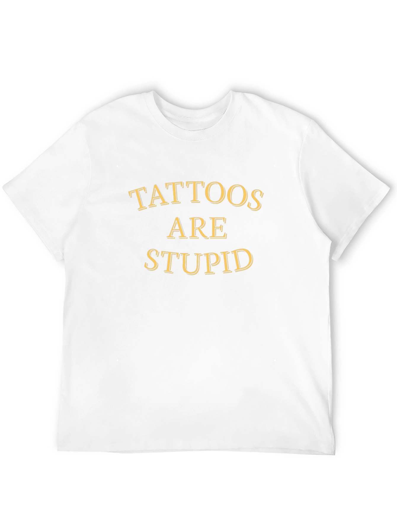 Black Tattoos Are Stupid Black Crewneck T-Shirt view 12