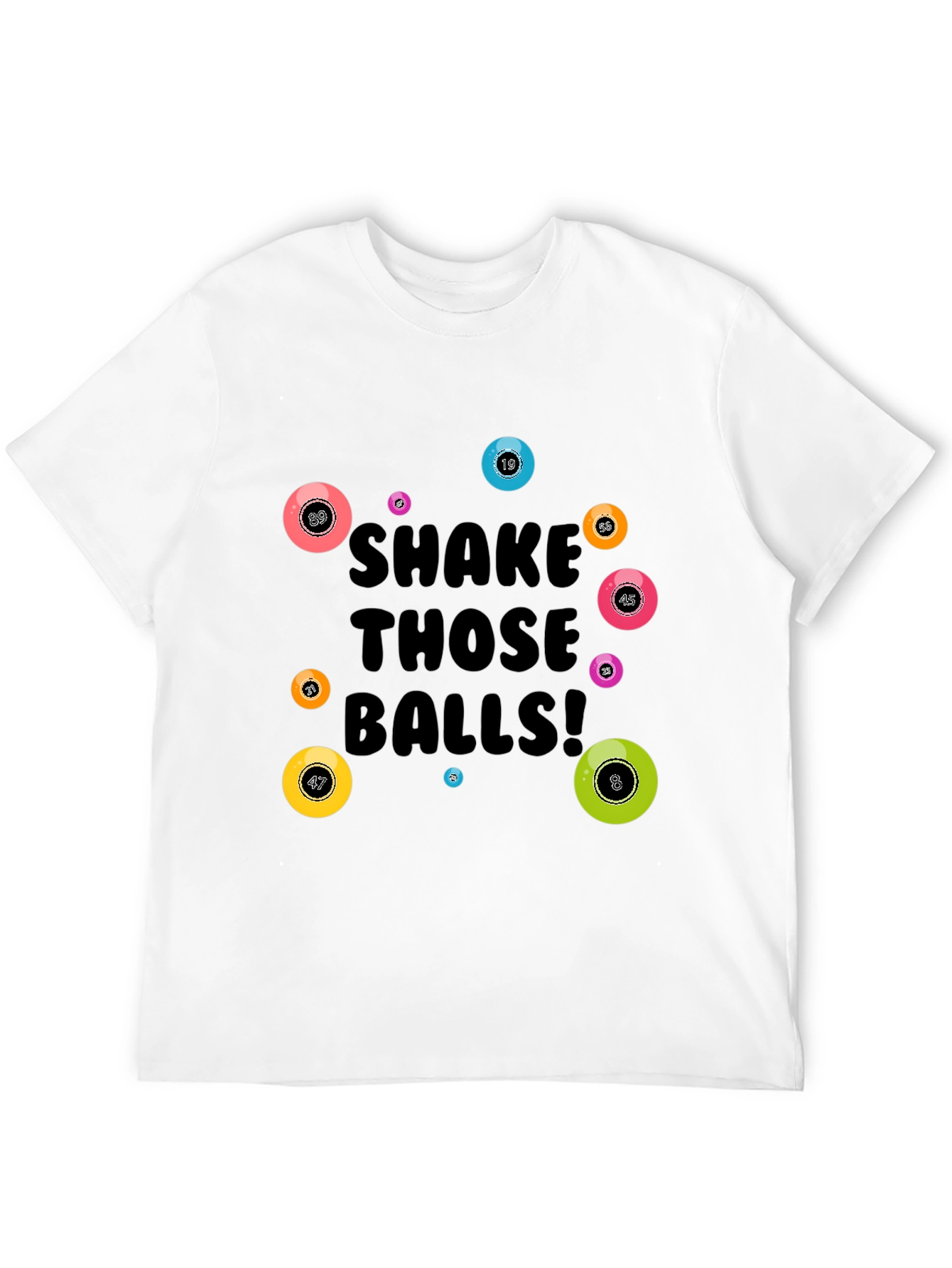 Black Shake Those Balls! Graphic Tee view 12