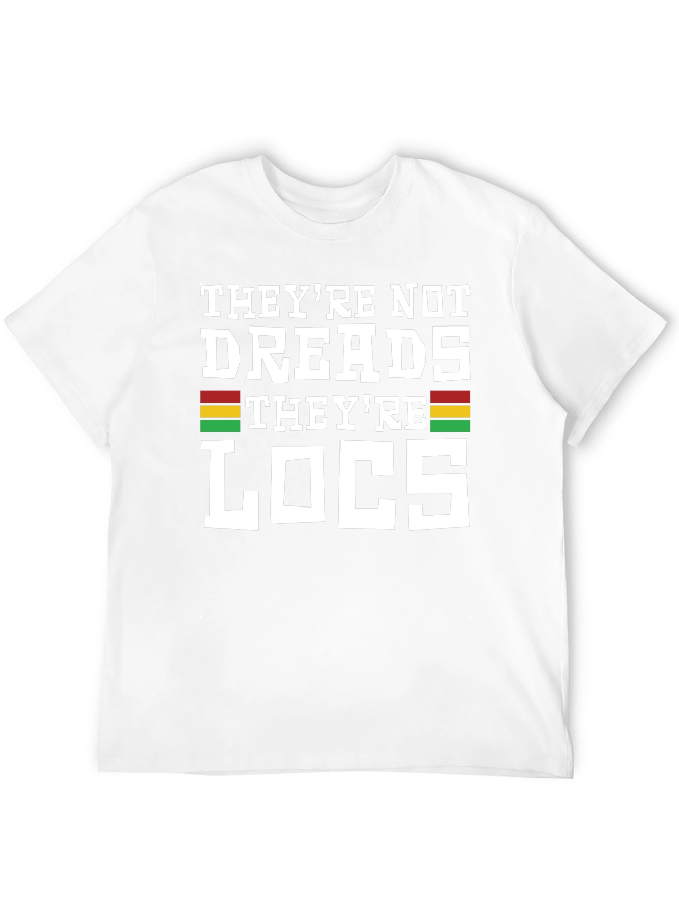 Black They're Not Dreads They're Locs Graphic T-Shirt view 12