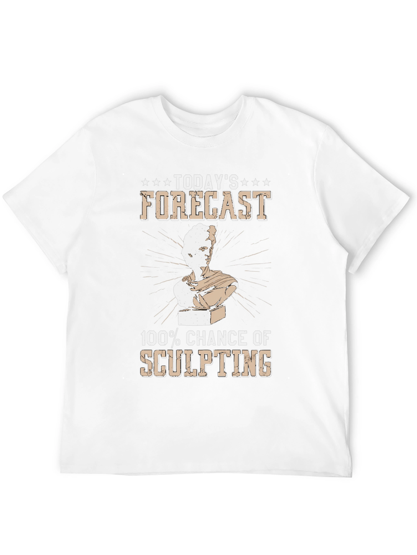 Black Sculpting Forecast T-Shirt - Chance of Art view 12