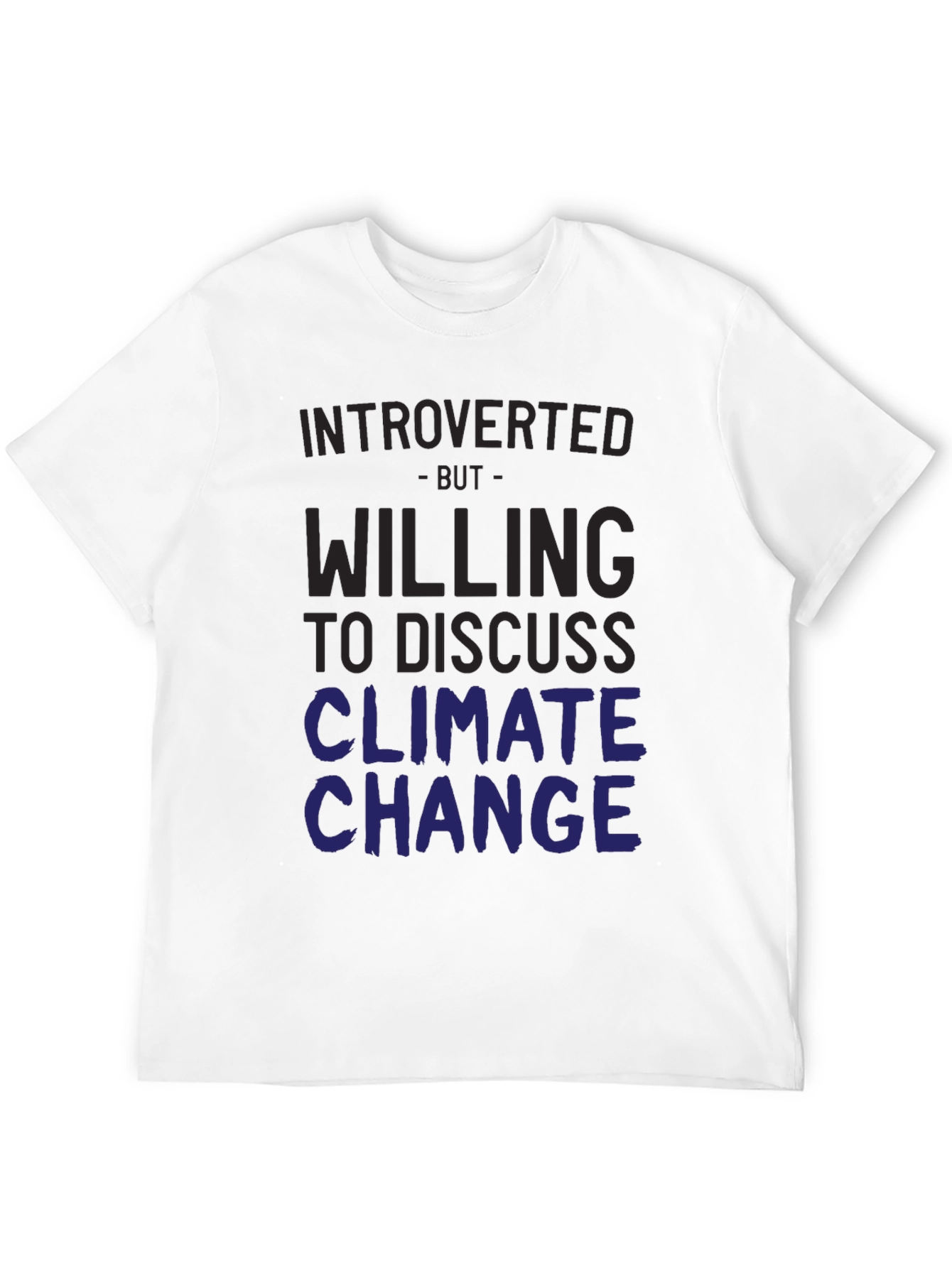 Black Introverted Climate Change T-Shirt view 12