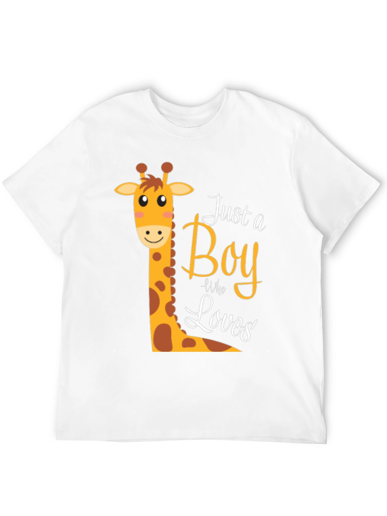 Black Boy Giraffe Graphic T-Shirt - Fun & Stylish Tee view 12