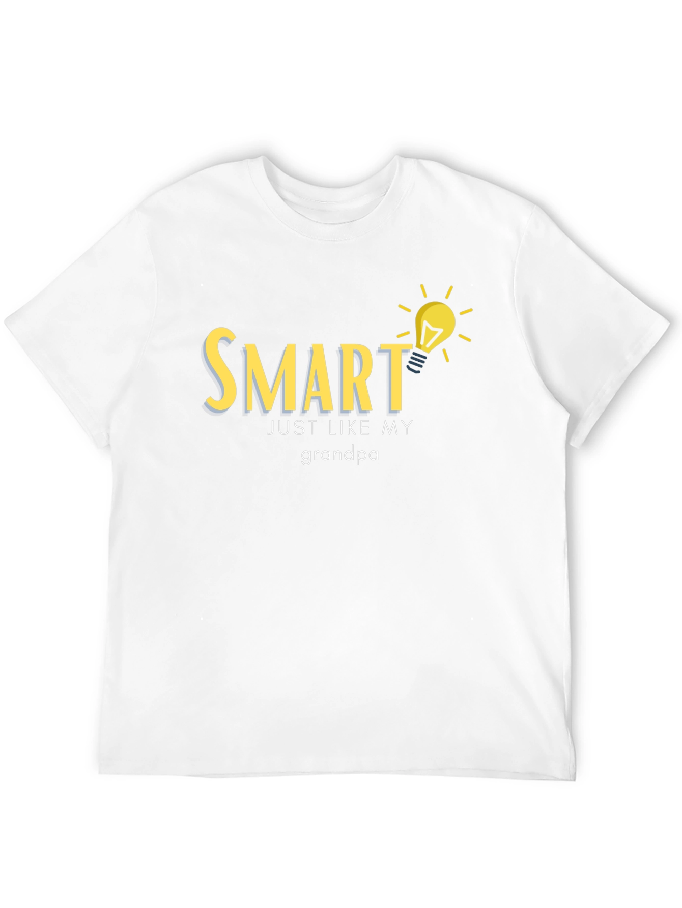 Black Smart Like Grandpa T-Shirt - Clever Design view 12