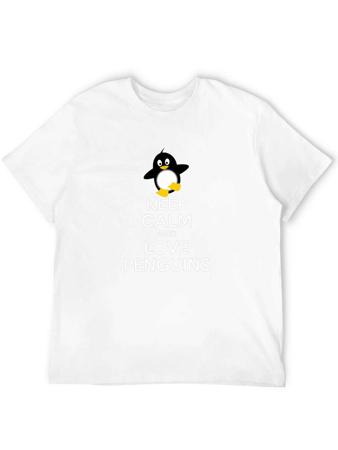 Black Keep Calm and Love Penguins T-Shirt view 12