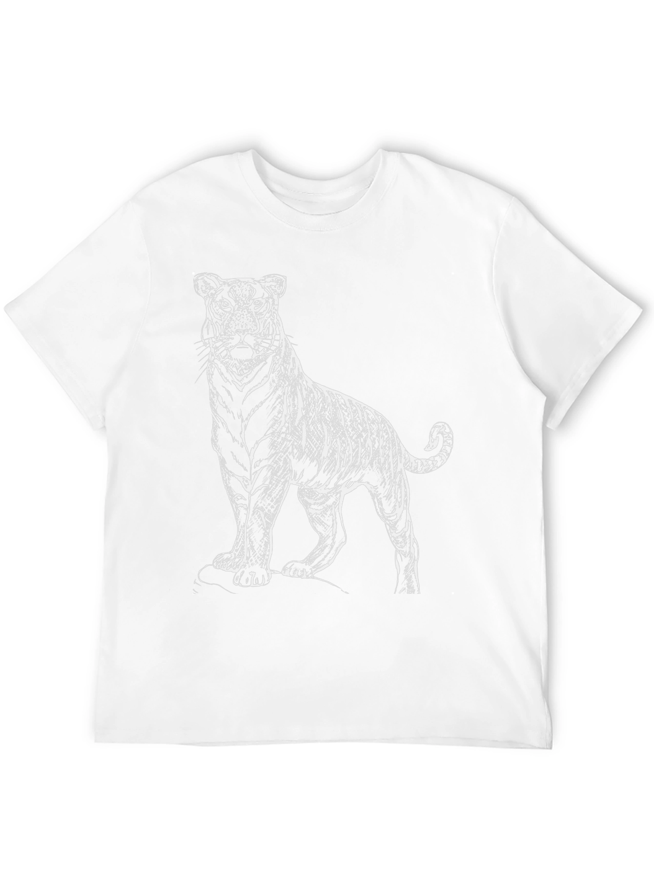 Black Tiger Graphic Black T-Shirt view 12