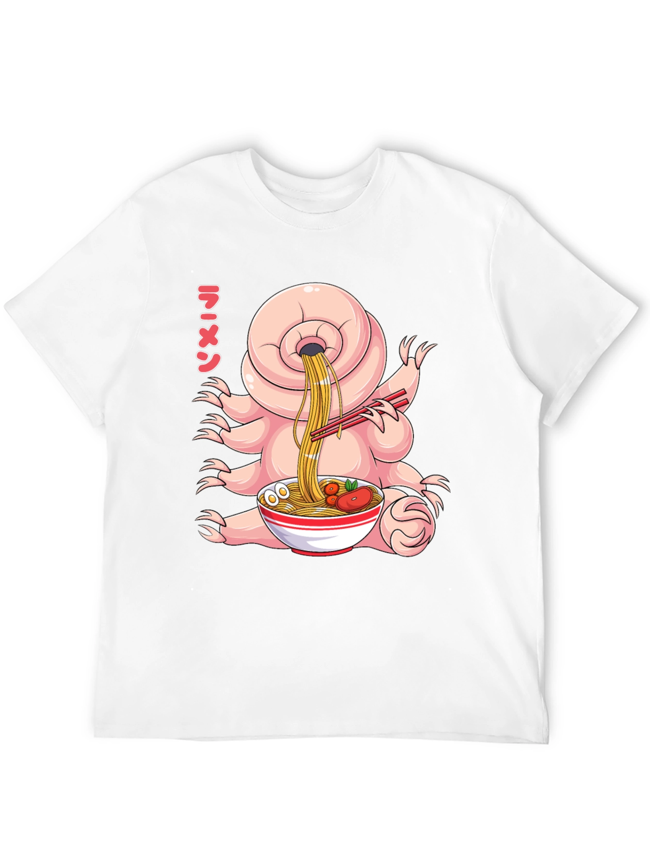 Black Ramen Tardigrade T-Shirt - Funny Graphic Tee view 12