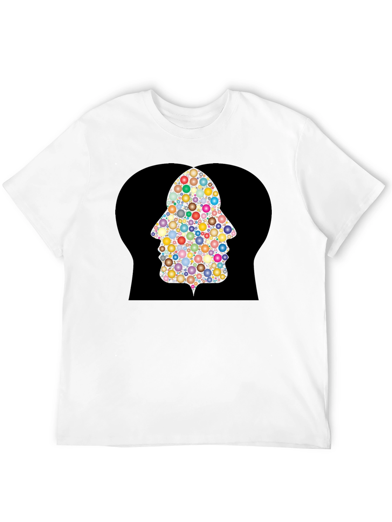 Black Bubble Hamsa Hand Graphic Tee - Black view 12