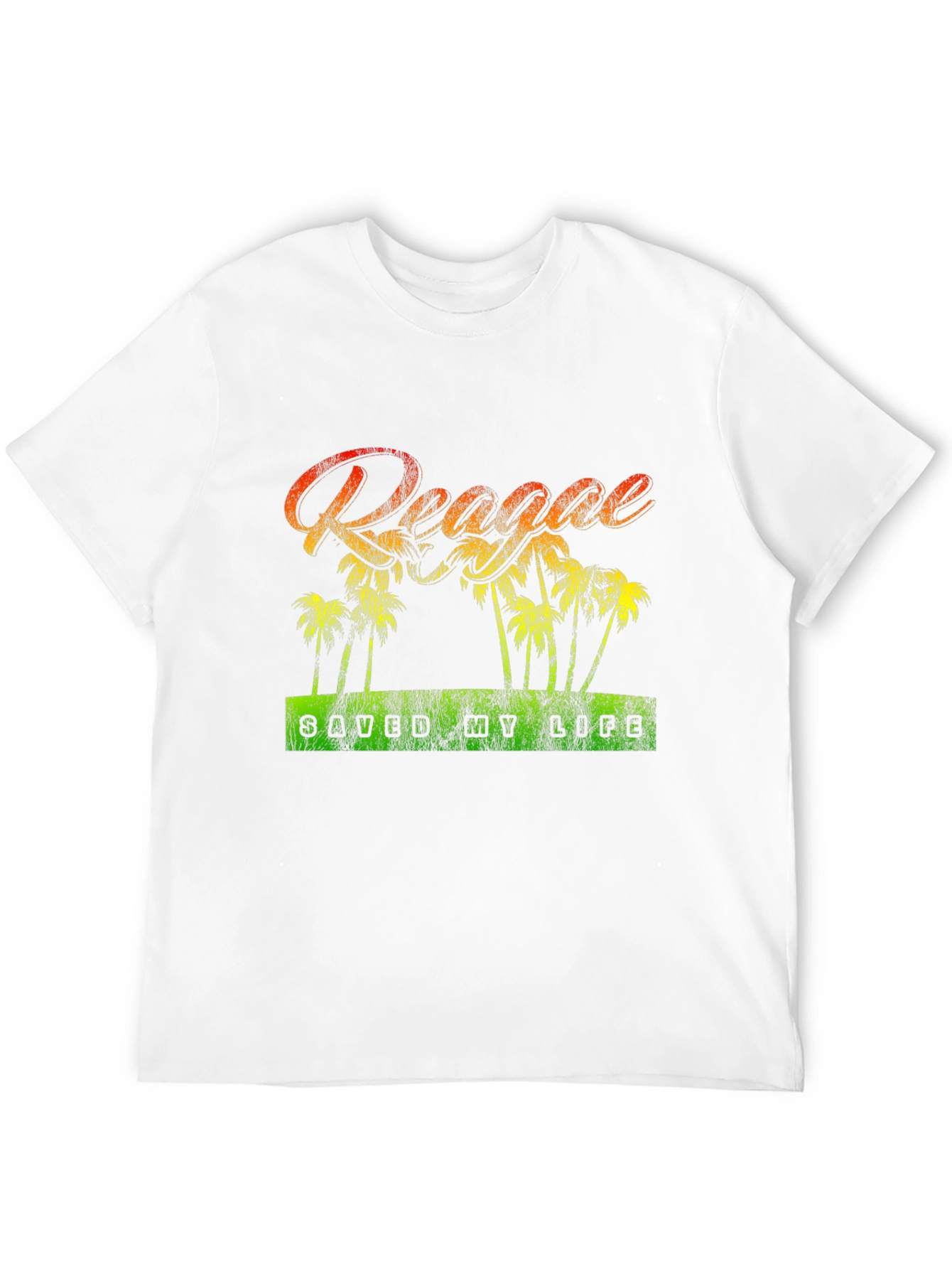 Reggae Saved My Life Black Graphic T-Shirt - 12