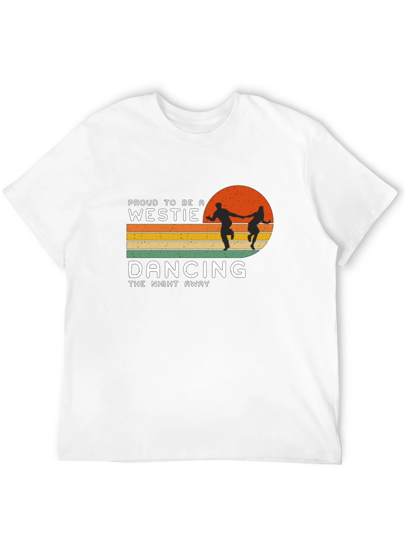 Black Proud Westie Dancing Night Away Graphic Tee view 12