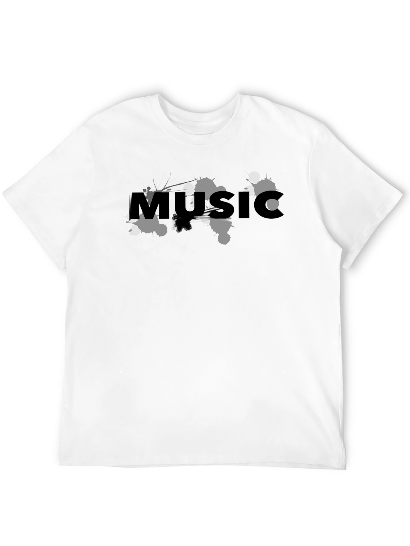 Black Music Graphic Print Black T-Shirt view 12