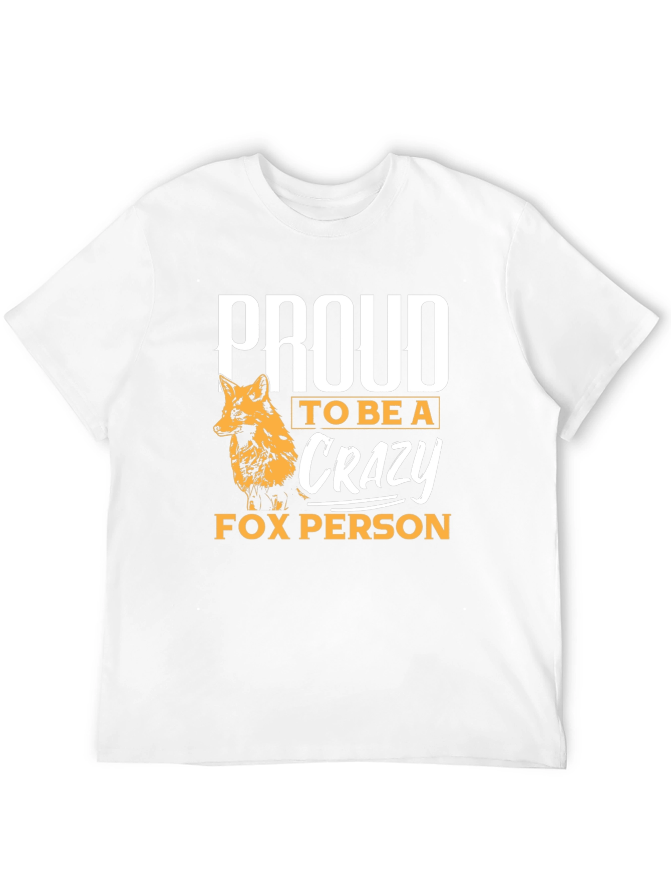 Black Proud Crazy Fox Person T-Shirt - Unique Design view 12