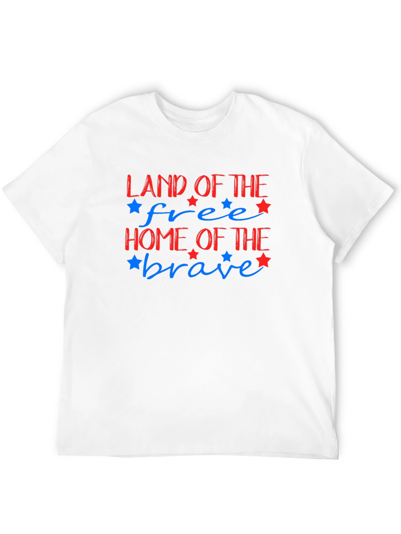 Black Patriotic Land of the Free Graphic Tee view 12