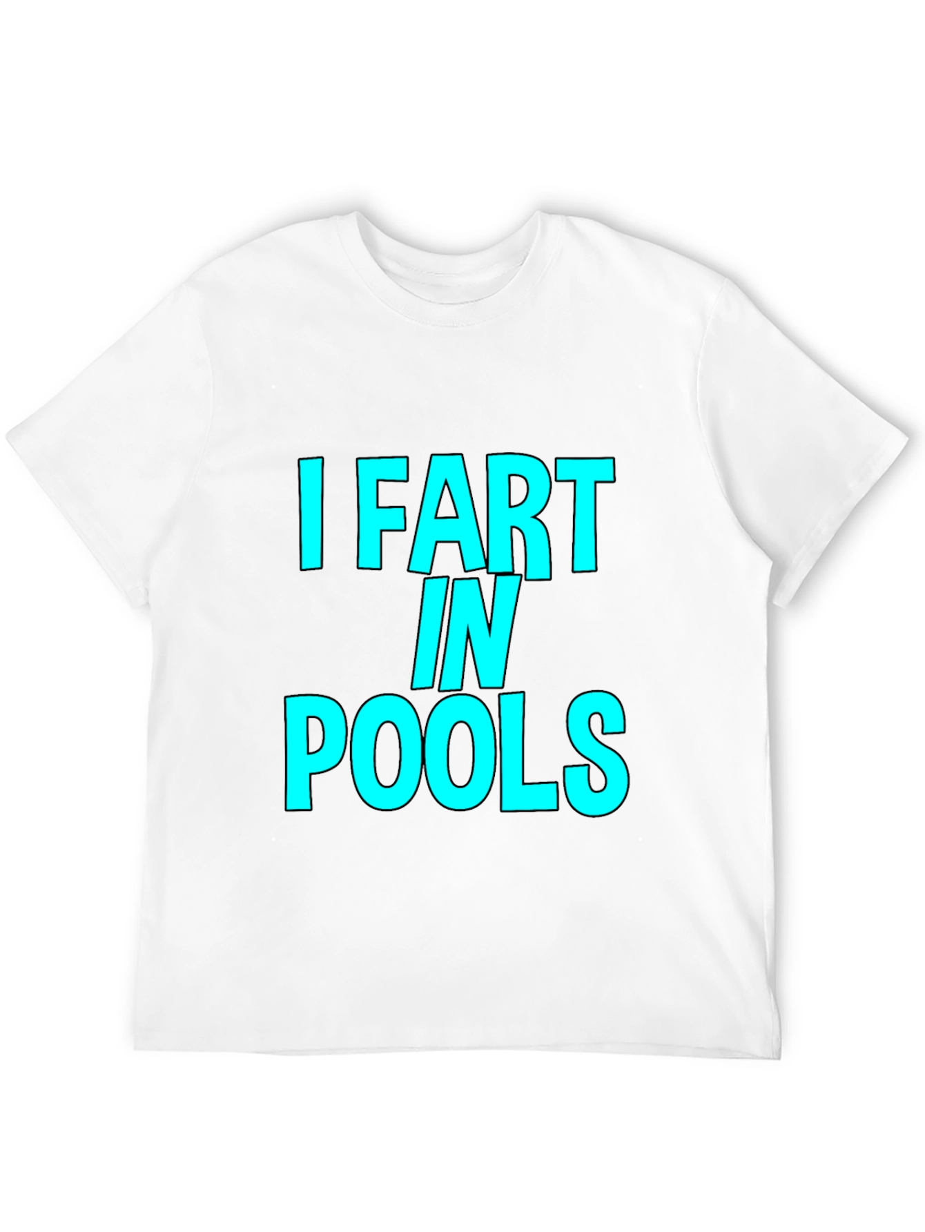 Black I Fart in Pools Graphic T-Shirt - Novelty Funny Tee view 12