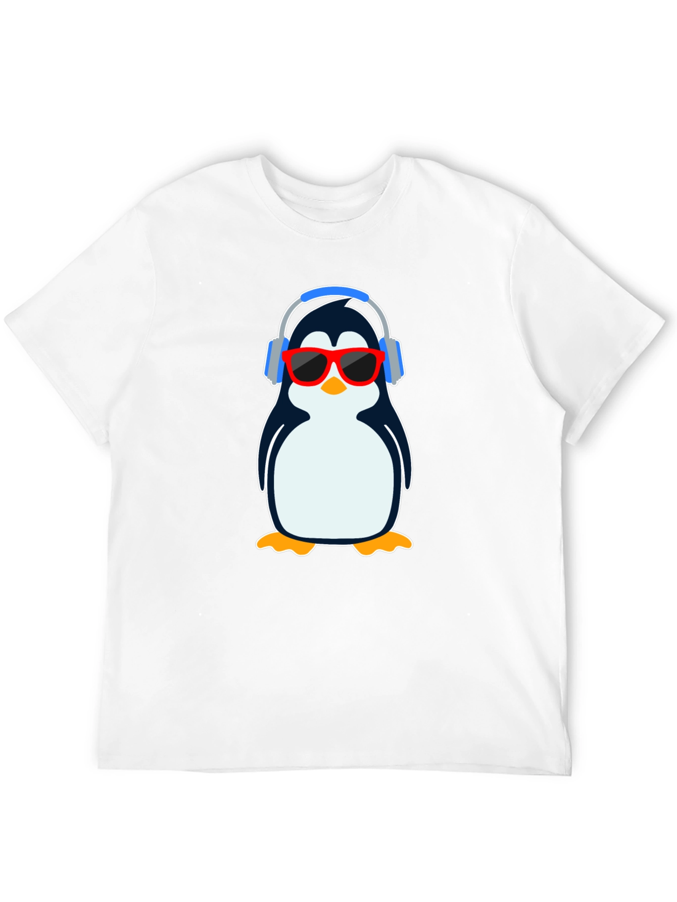 Black Cool Penguin Graphic T-Shirt - Black view 12