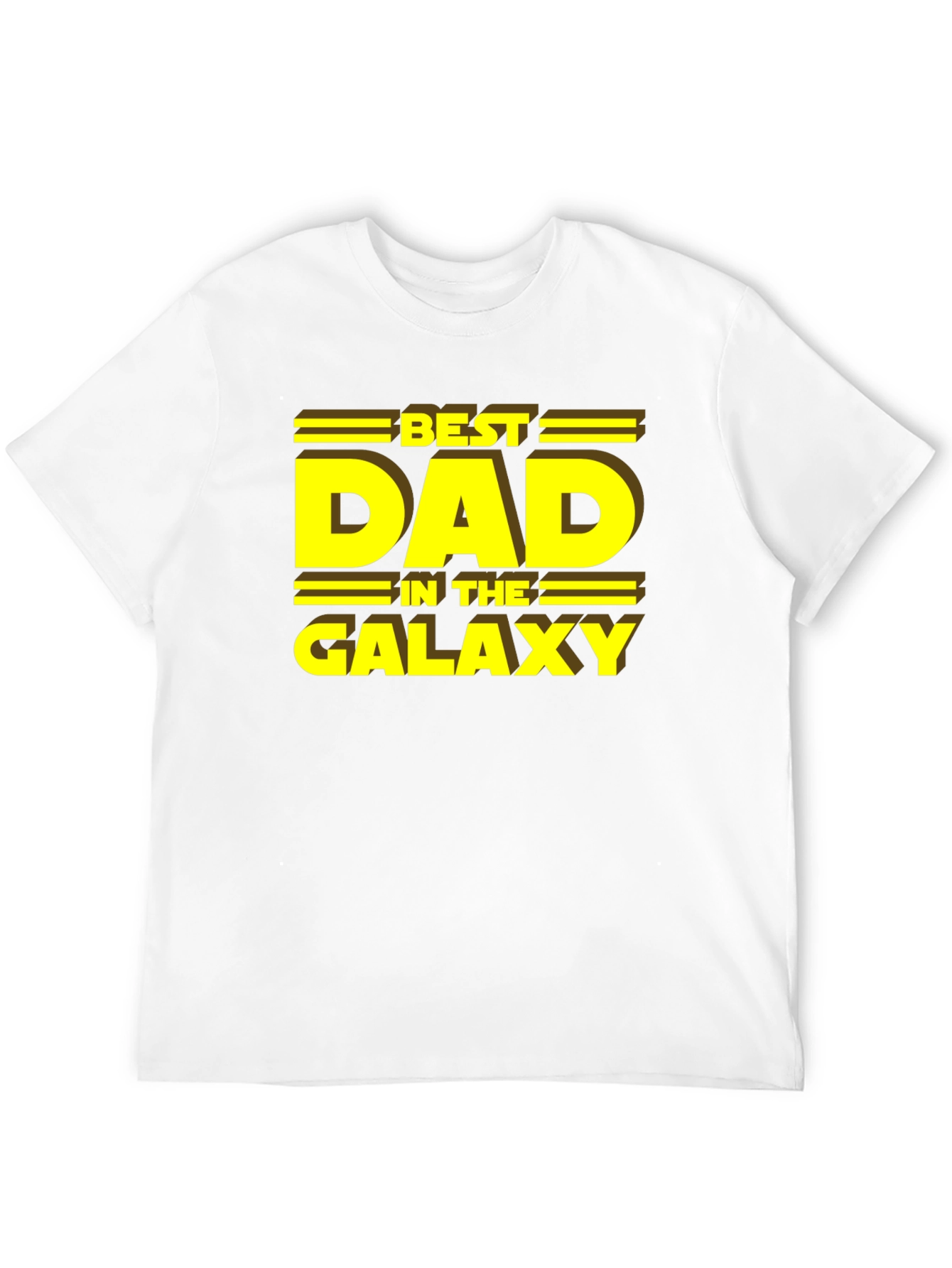 Black Best Dad in the Galaxy T-Shirt view 12