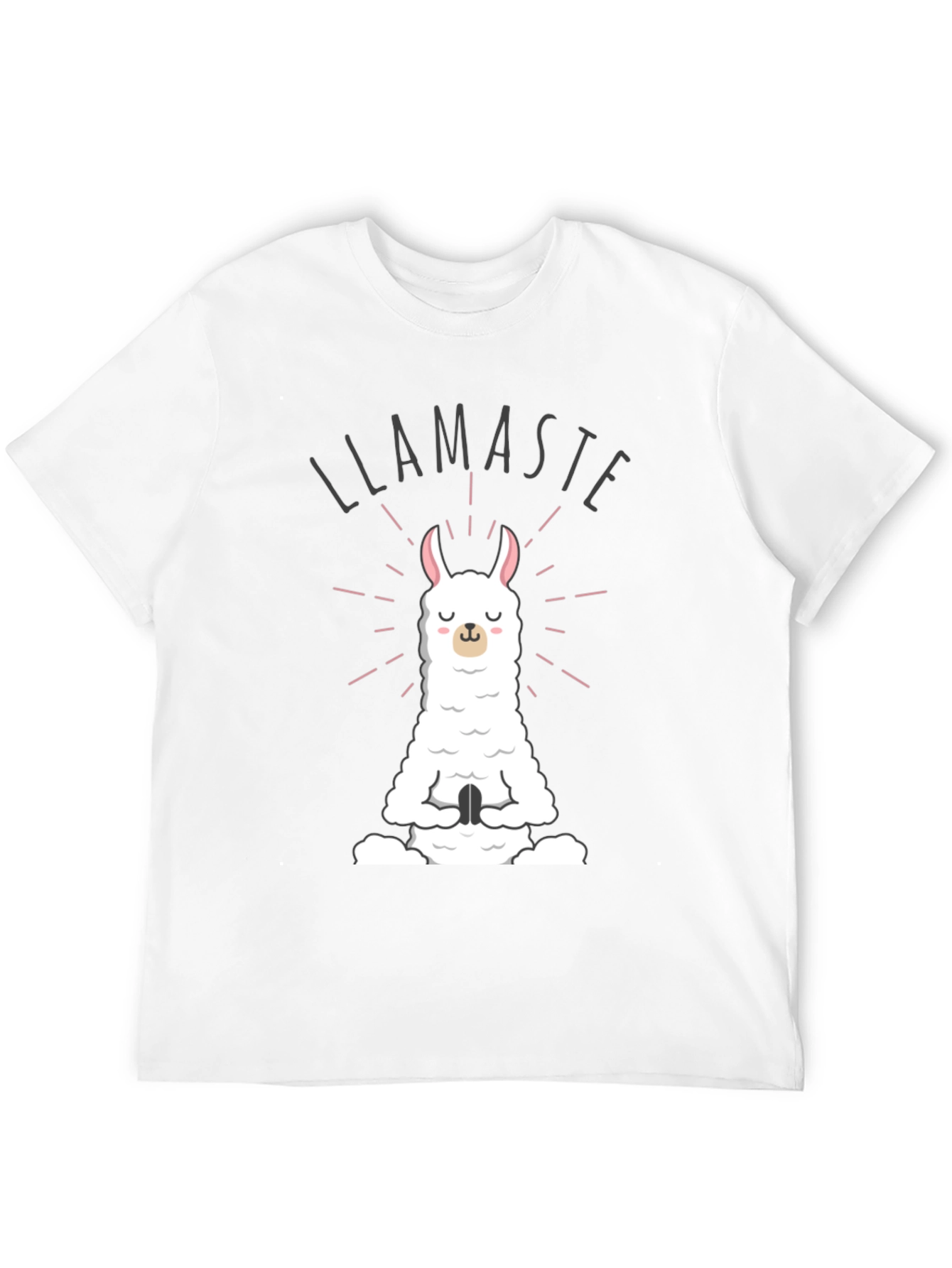 Black Llamaste Meditation T-Shirt - Funny Yoga Tee view 12
