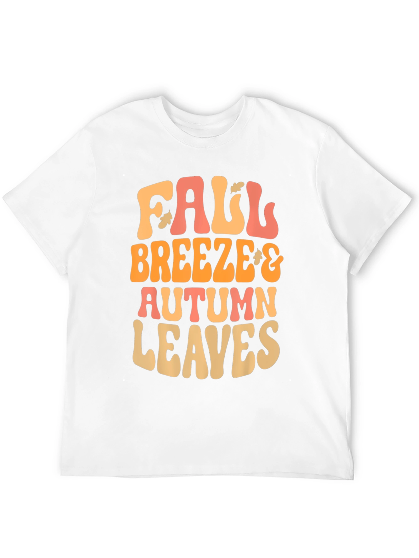 Black Fall Breeze Autumn Leaves Graphic Tee view 12