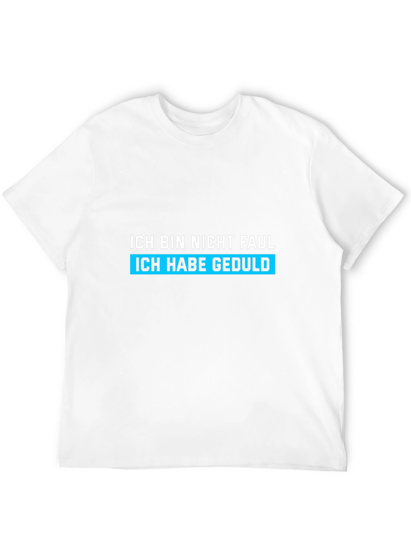 Black Funny German Ich Bin Nicht Faul T-Shirt view 12