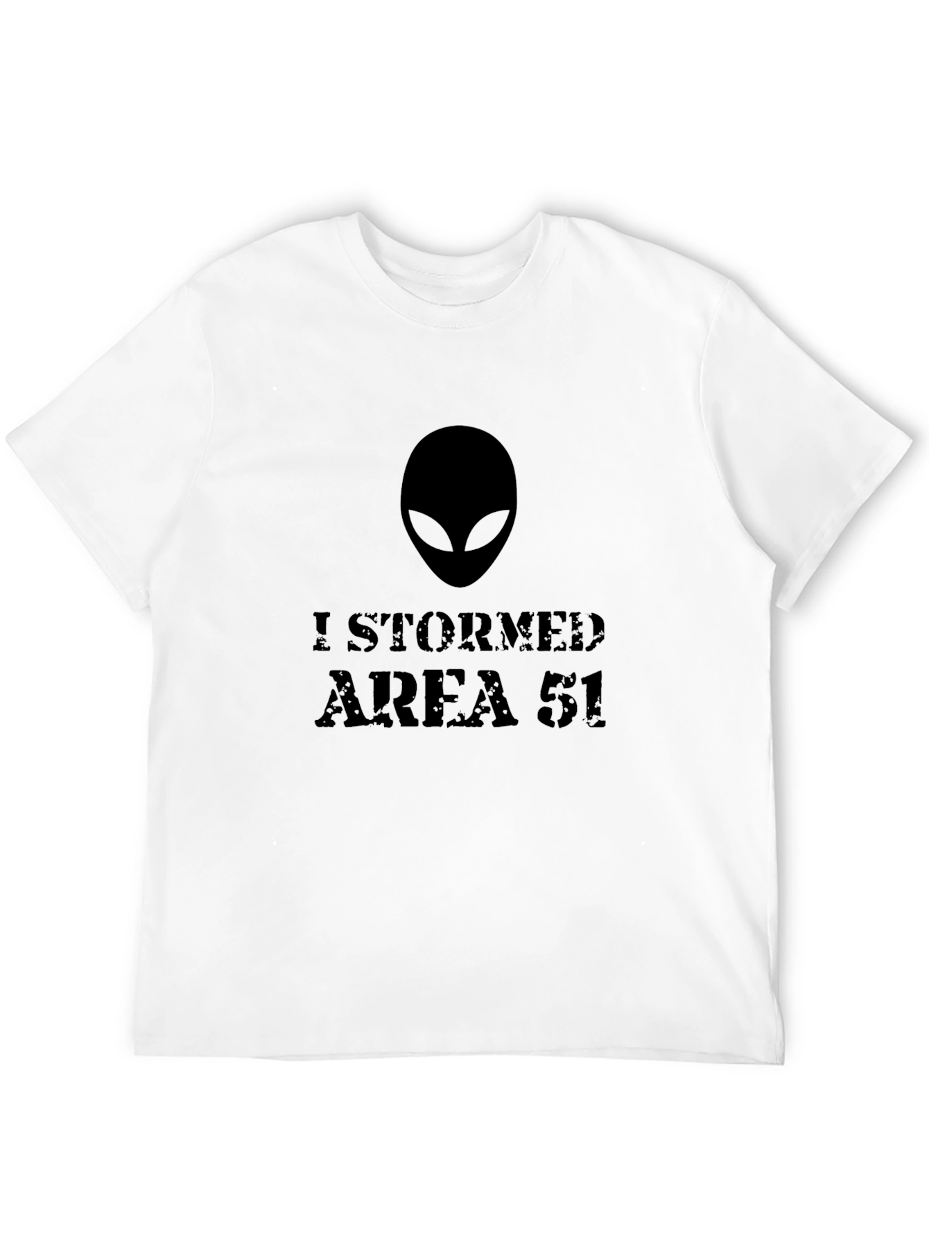 Black I Stormed Area 51 Alien Graphic T-Shirt view 12