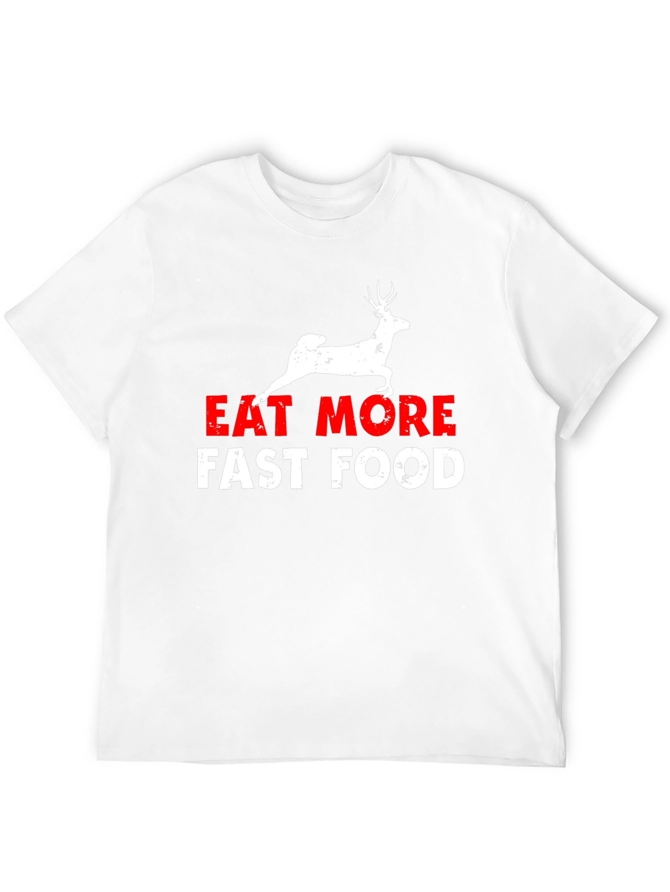 Black Eat More Fast Food Black Graphic Tee view 12