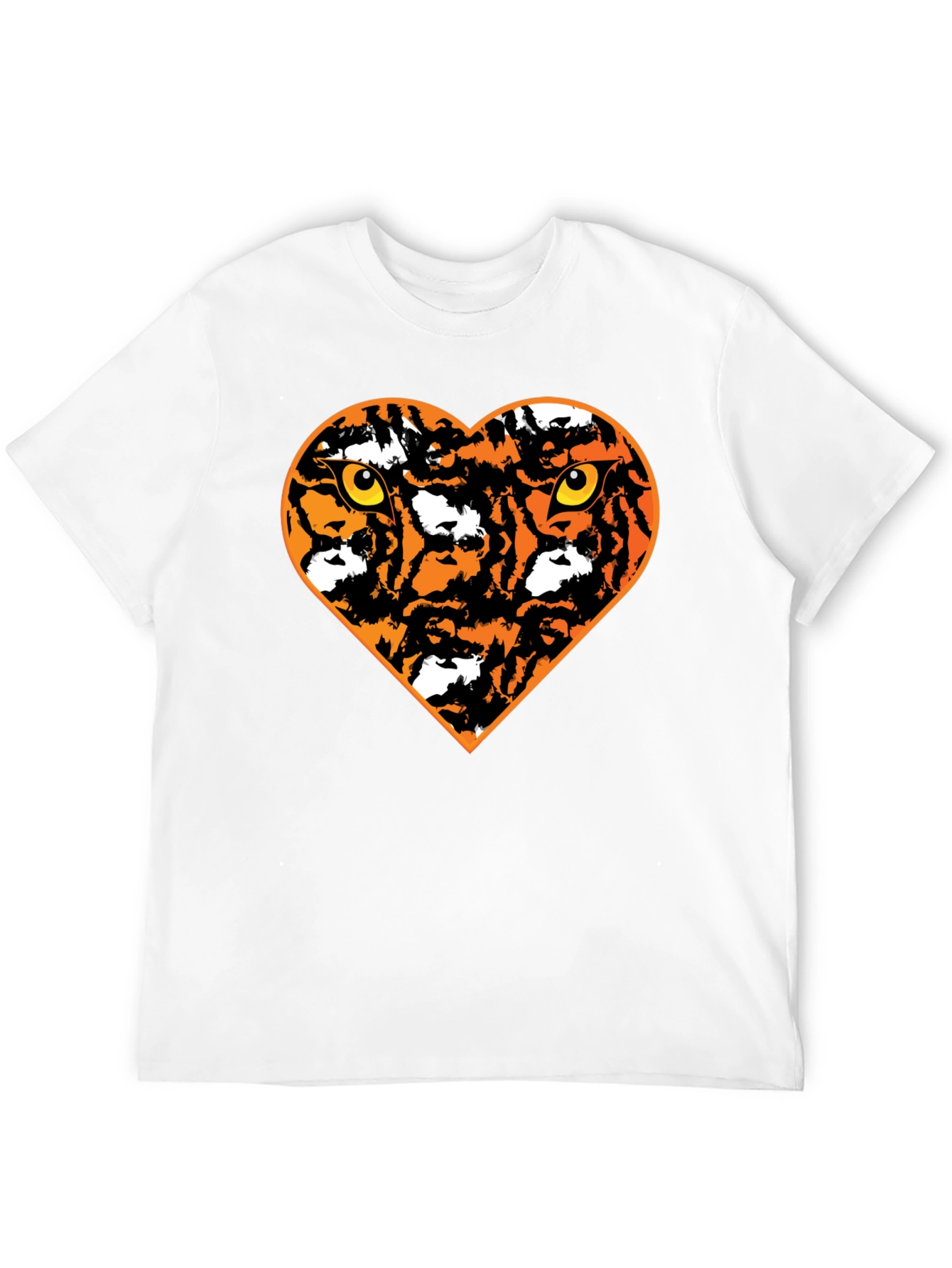 Black Tiger Heart Graphic T-Shirt - Black view 12