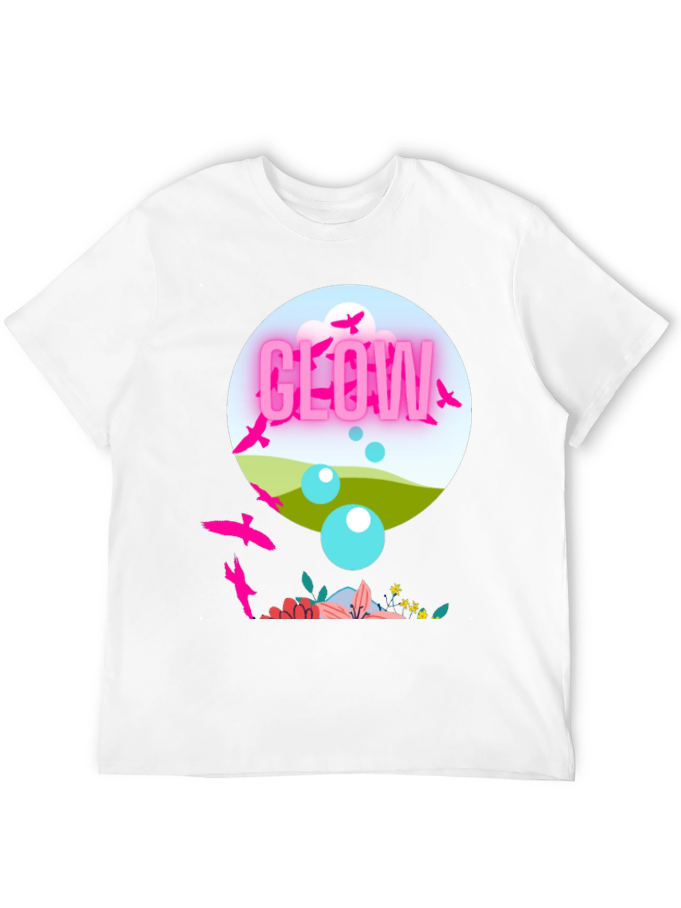 Black Glow in Nature Graphic Tee - Stylish Casual Wear view 12