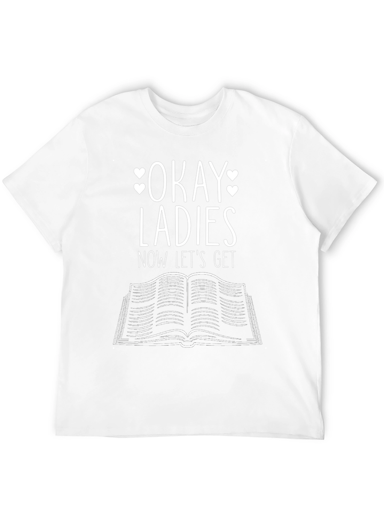 Black Okay Ladies Let's Get Reading T-Shirt - Book Lover Tee view 12