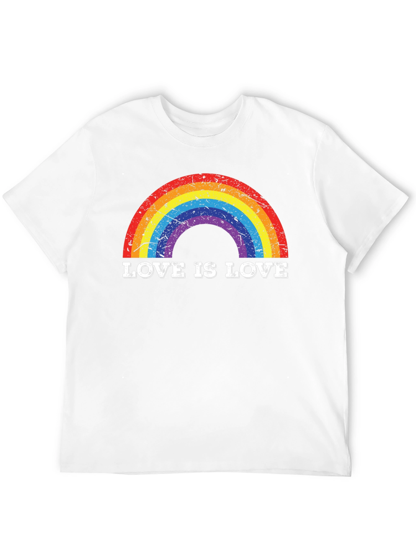 Black Love Is Love Rainbow Graphic Tee - Pride T-Shirt view 12
