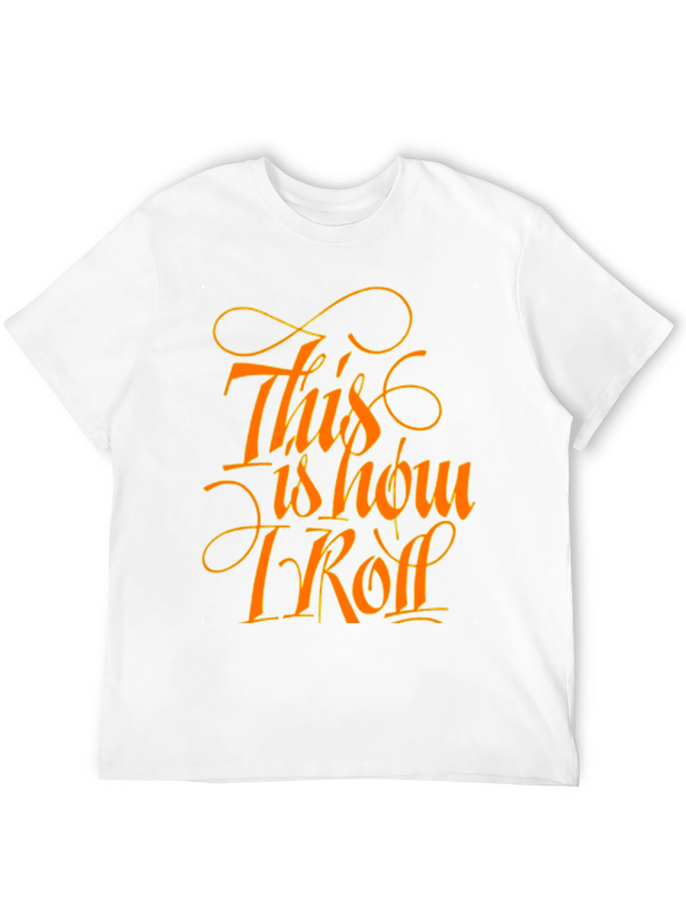 Black This Is How I Roll Funny Graphic Tee - Black view 12