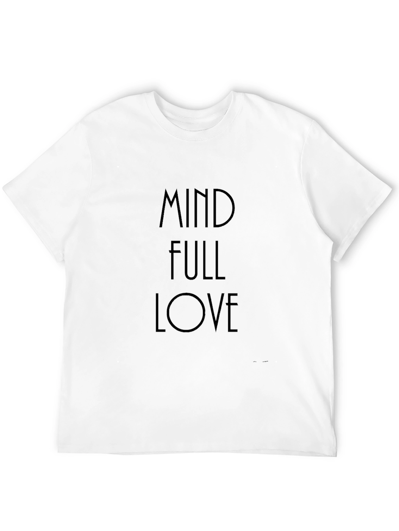 Black Mind Full Love Black T-Shirt view 12