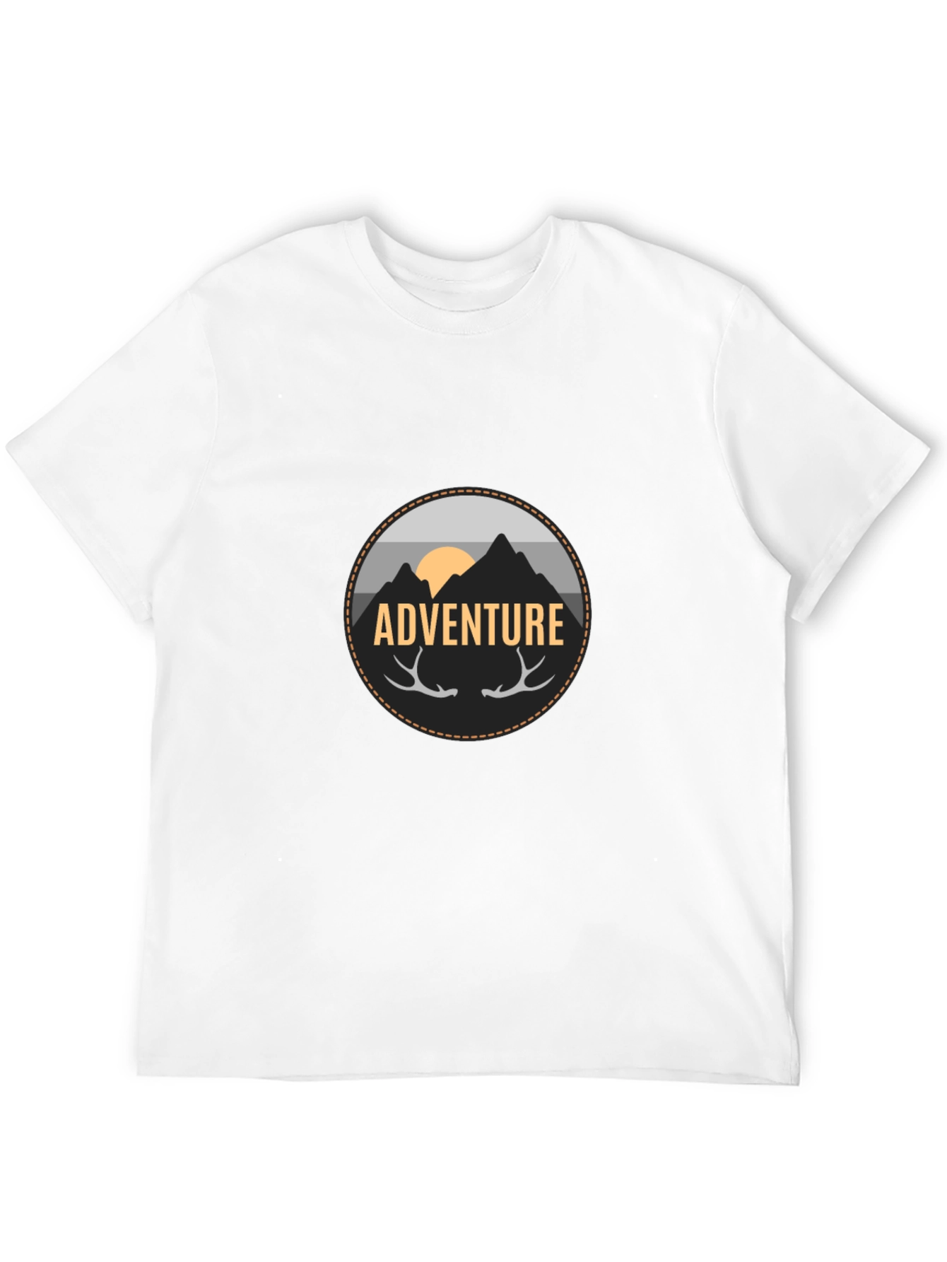 Black Adventure Graphic Tee - Men's Black T-Shirt view 12