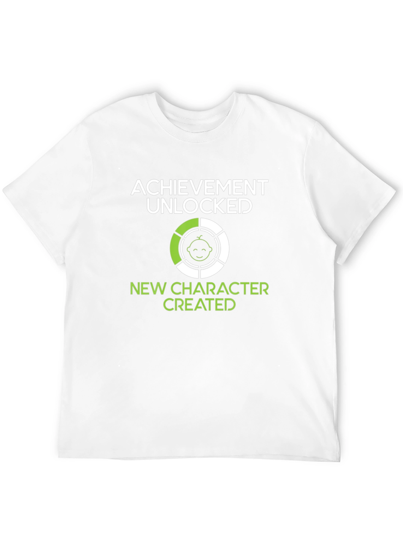 Black Achievement Unlocked: New Character Created T-Shirt view 12
