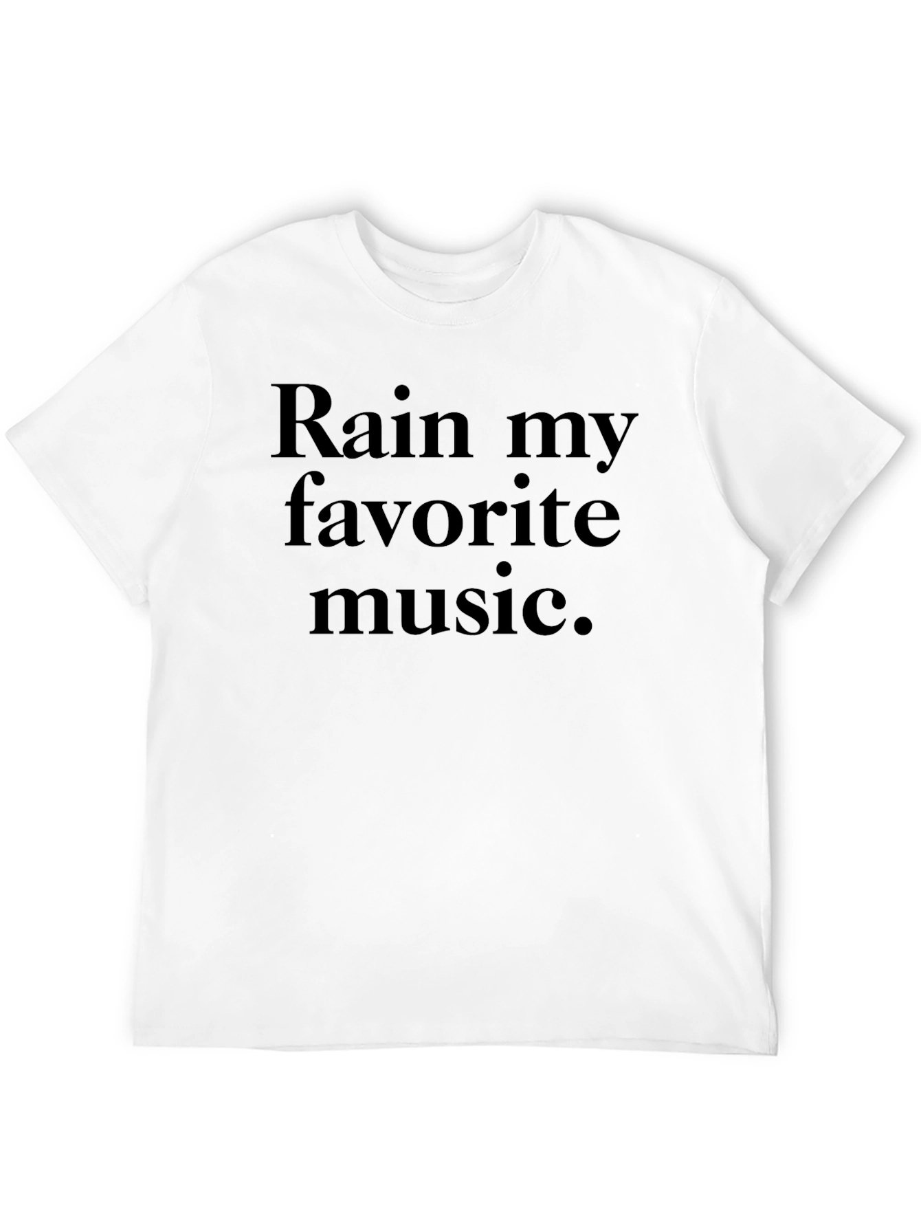 Black Rain My Favorite Music Black Graphic Tee view 12