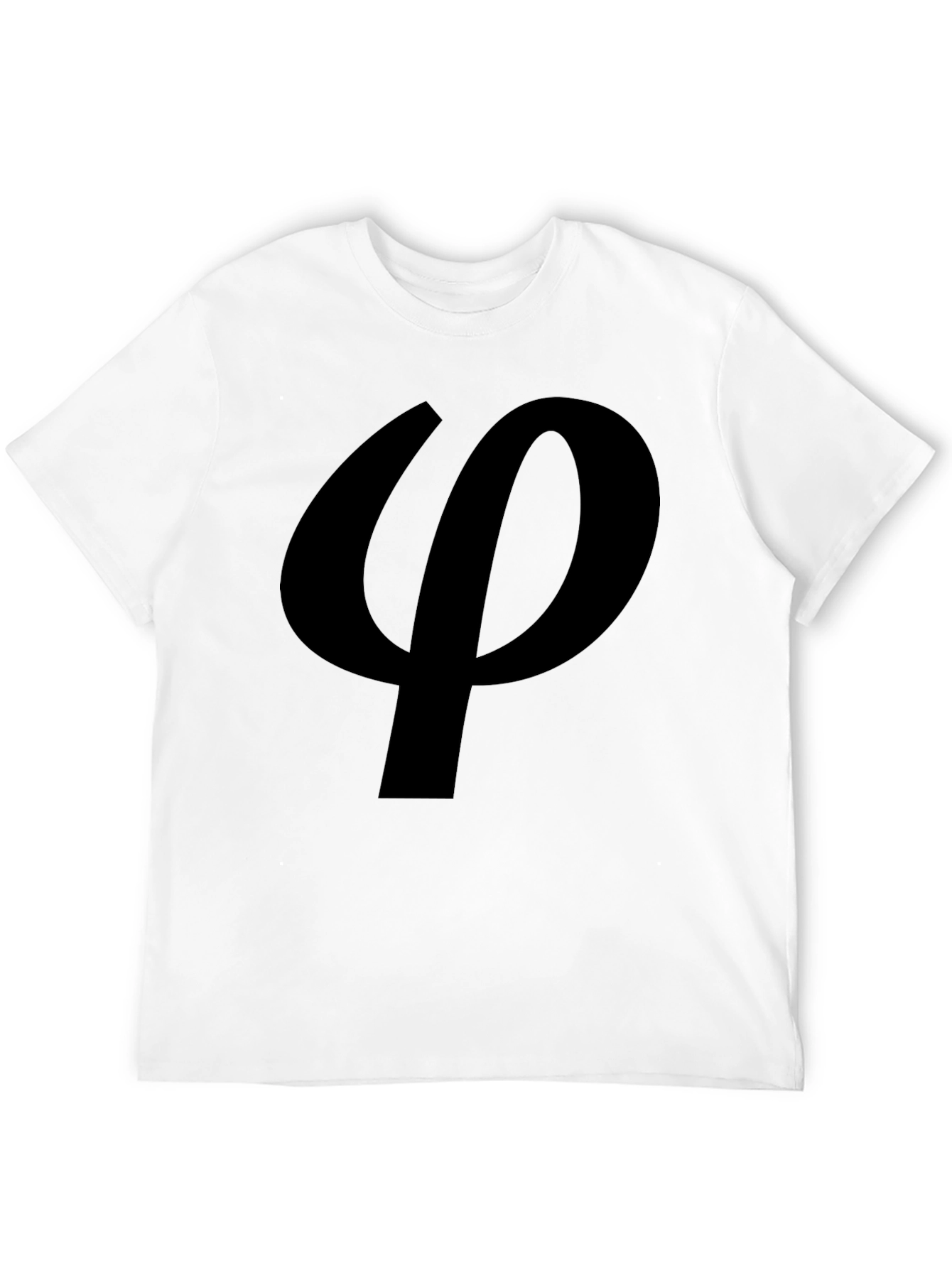 Black Black Phi Symbol T-Shirt view 12