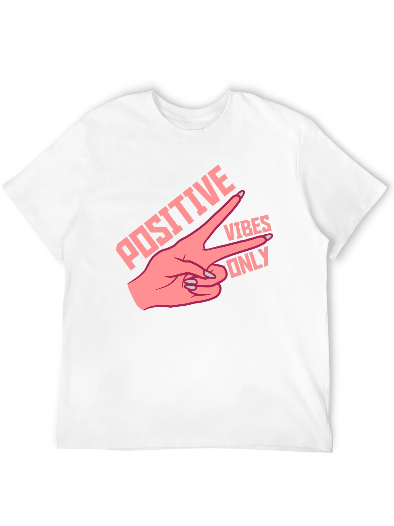 Black Positive Vibes Only Graphic Tee - Black view 12