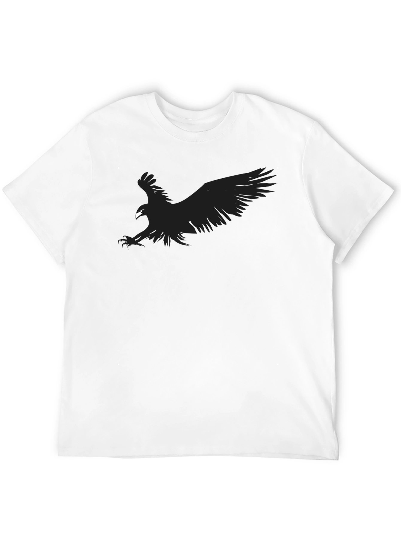 Black Black Eagle Graphic T-Shirt - Men's Short Sleeve Crew Neck Tee view 12