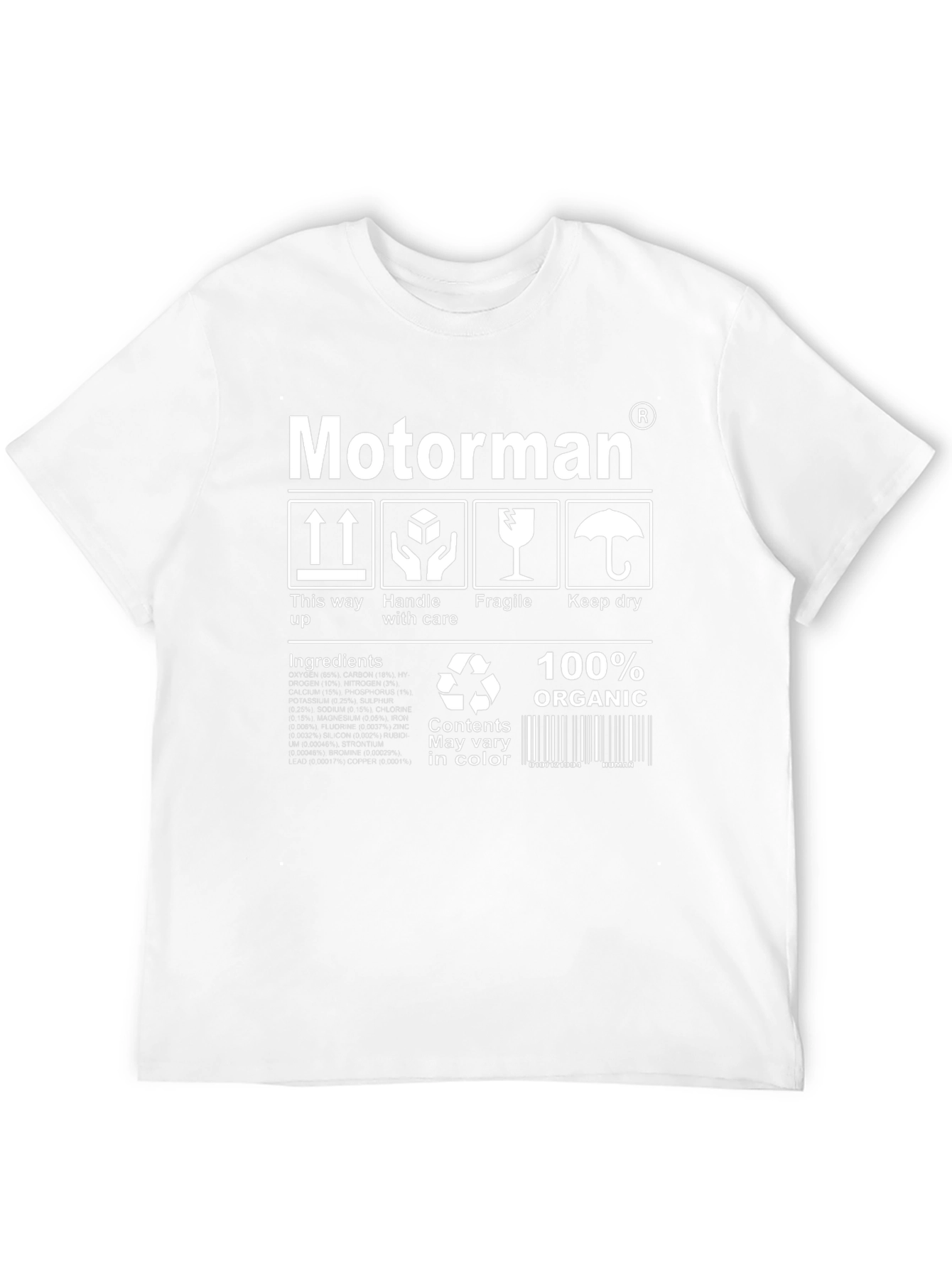 Black Motorman Organic Cotton T-Shirt view 12