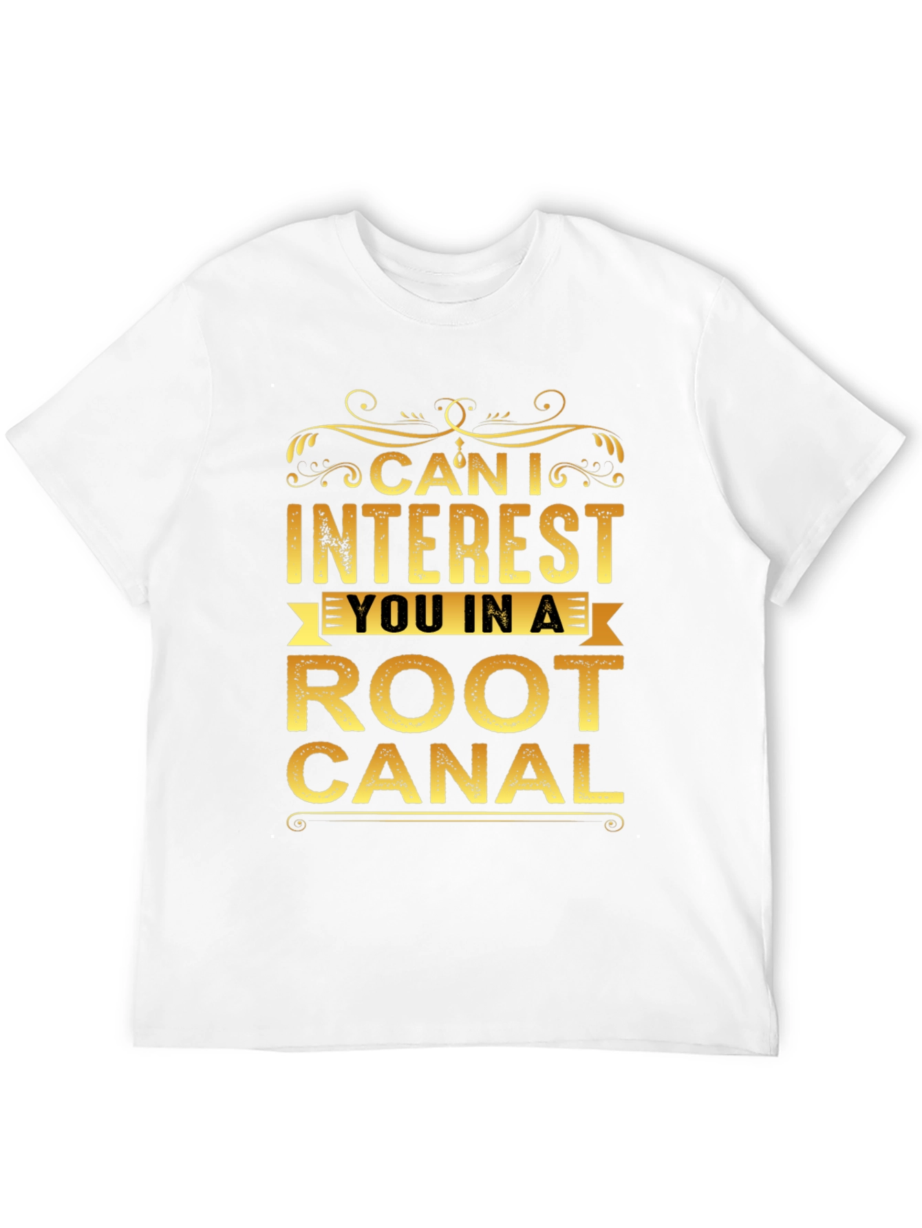 Black Funny Root Canal T-Shirt view 12