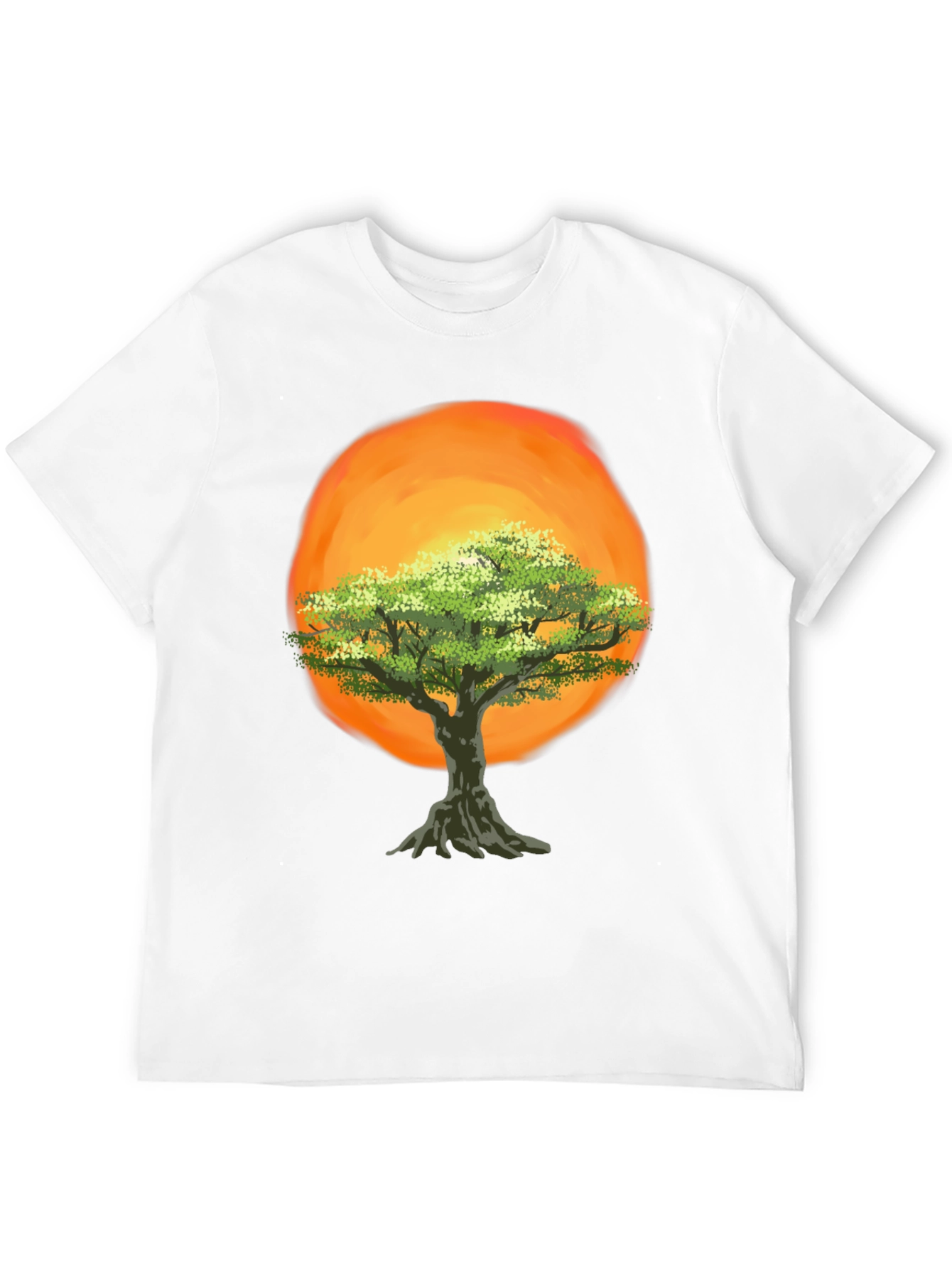 Black Tree of Life Graphic Tee - Sunset Design view 12