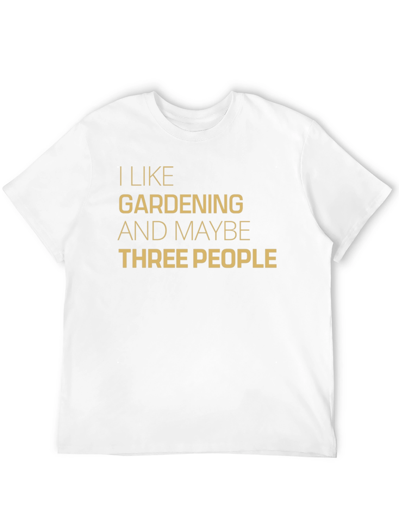 Black I Like Gardening & Maybe Three People T-Shirt view 12