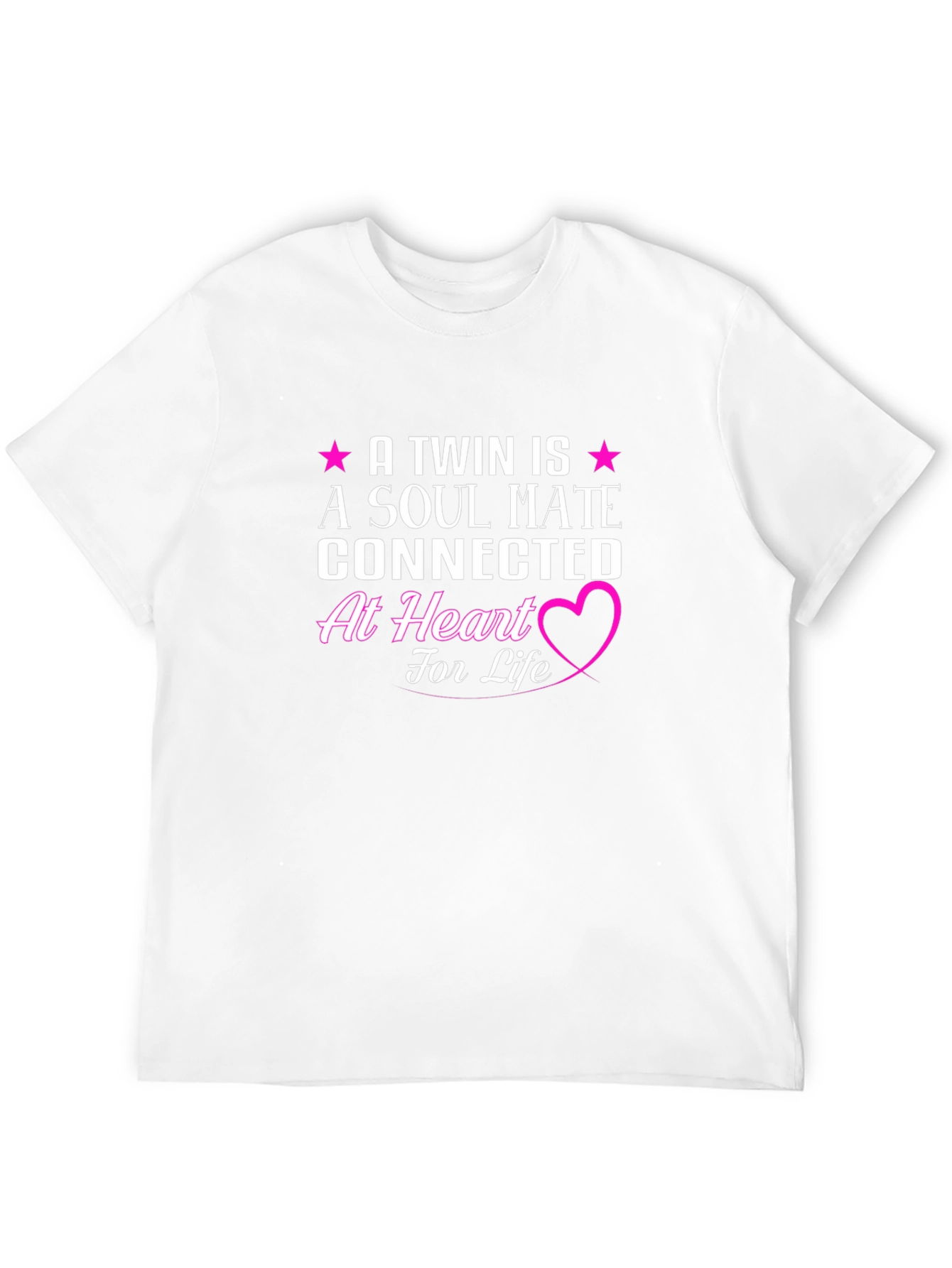 Black Twin Soul Mate Heart T-Shirt view 12