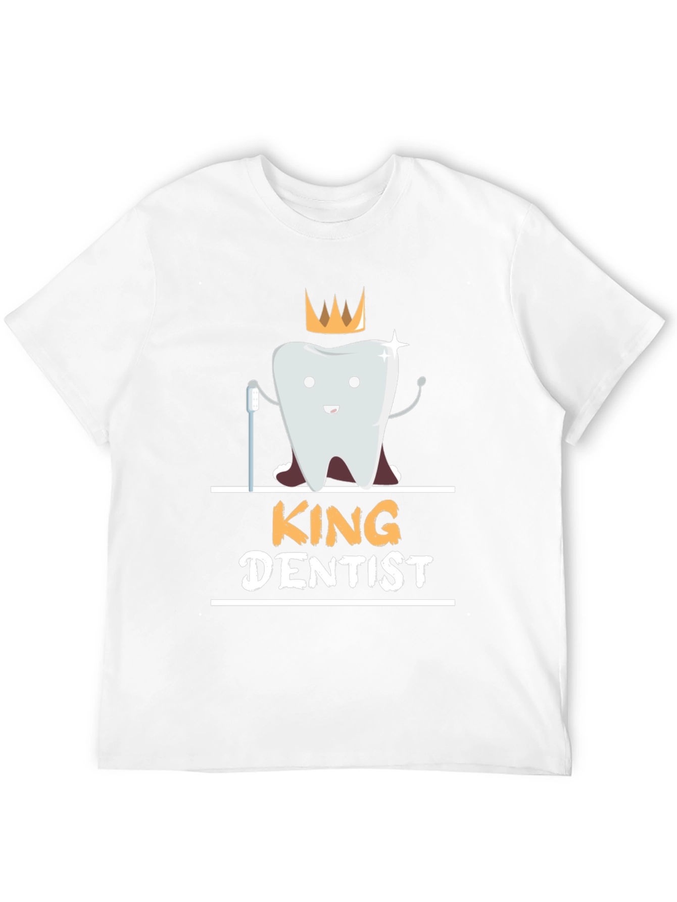 Black King Dentist T-Shirt - Funny Dental Hygienist Tee view 12