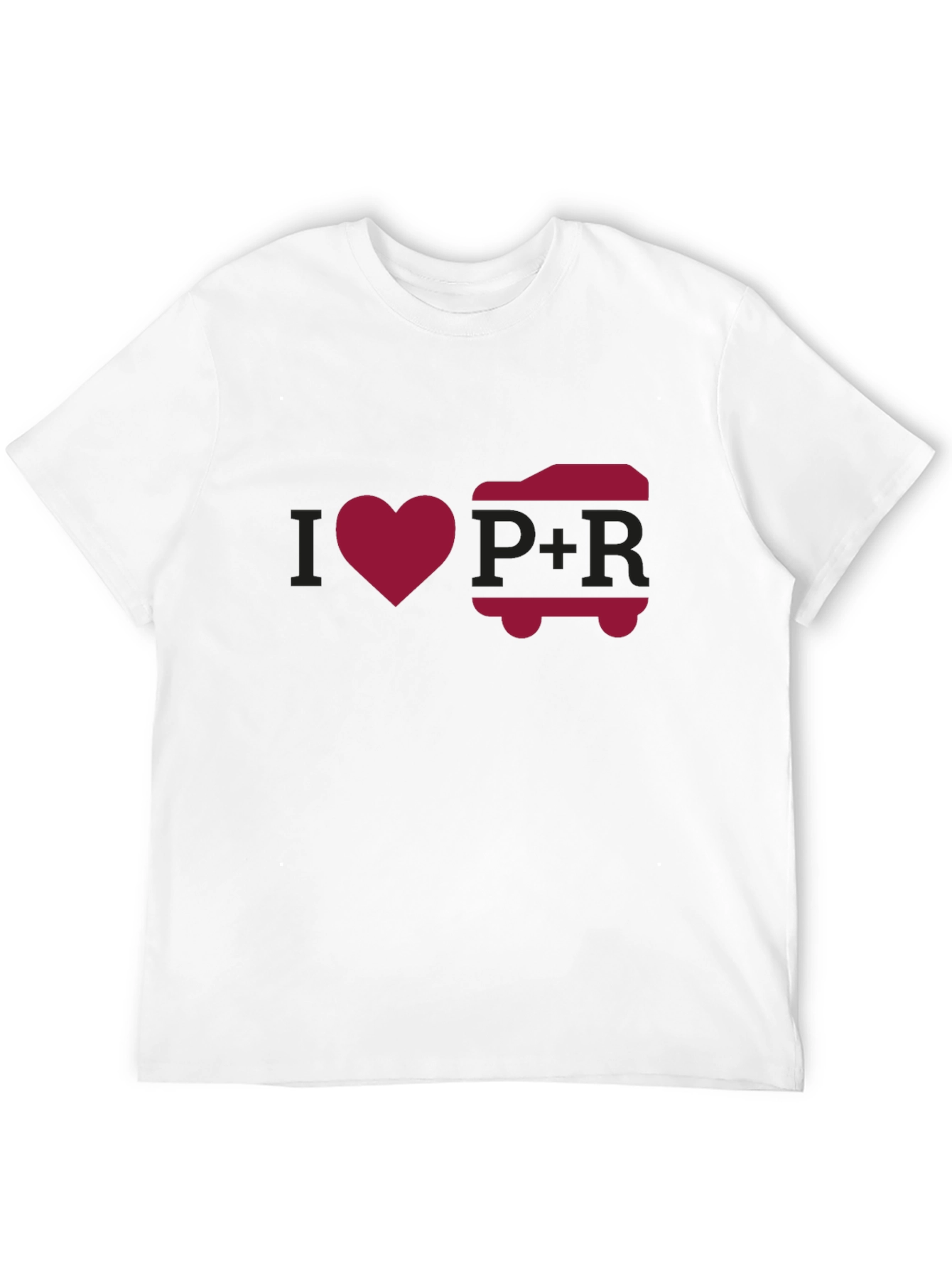 Black I Love P+R Black Graphic Tee view 12