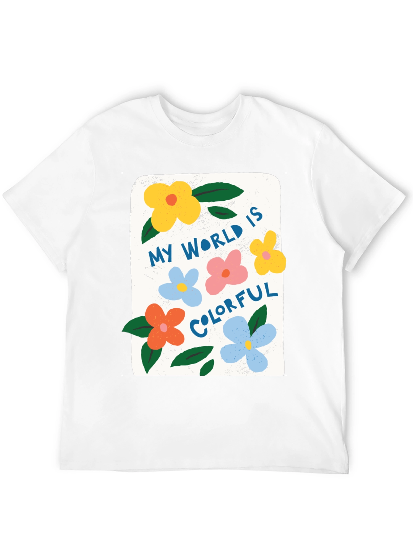 Black Colorful World Graphic Tee - Comfort & Style view 12