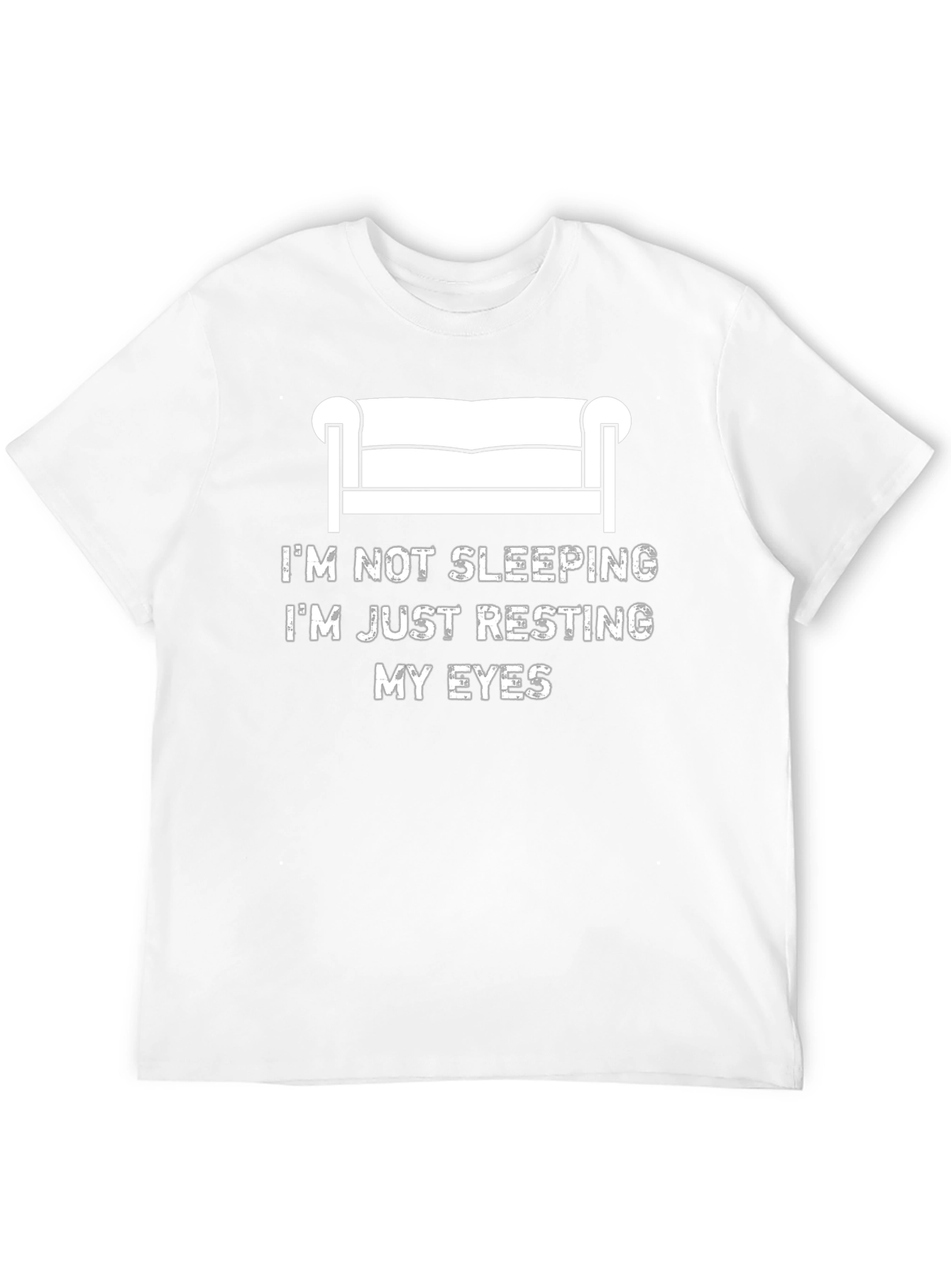Black Resting My Eyes Funny Graphic T-Shirt view 12